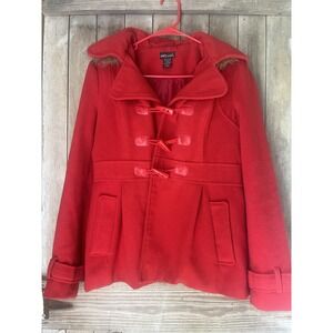 Wet Seal Duffle Coat vintage large wool blend toggle closure